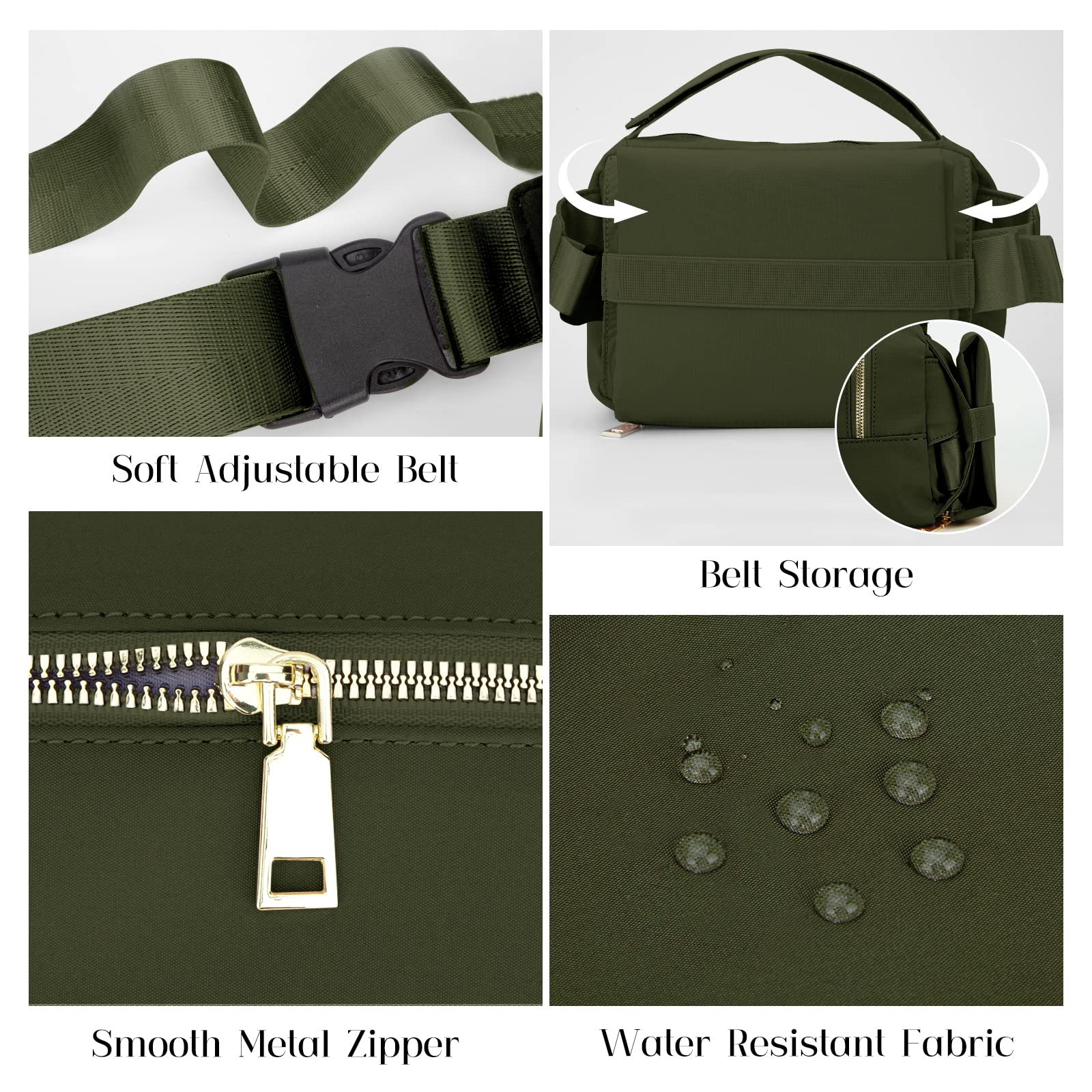 printe small diaper bag olive green durable fabric supports daily travel use