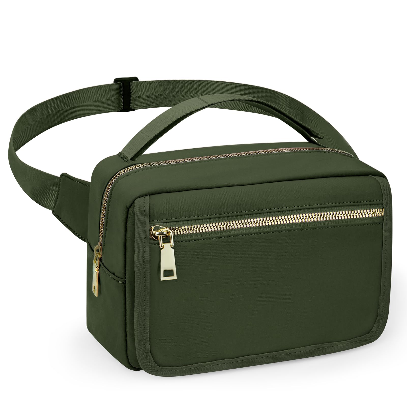 printe small diaper bag olive green front view highlights compact travel-ready design