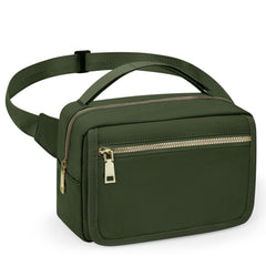 printe small diaper bag olive green front view highlights compact travel-ready design
