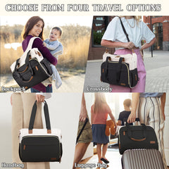 Pripher-14-pockets-diaper-bag-organized-storage keeps baby gear accessible during busy days.