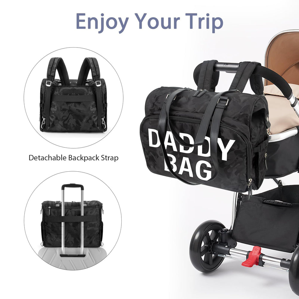 Pripher Daddy Bag hospital and travel ready for outings.