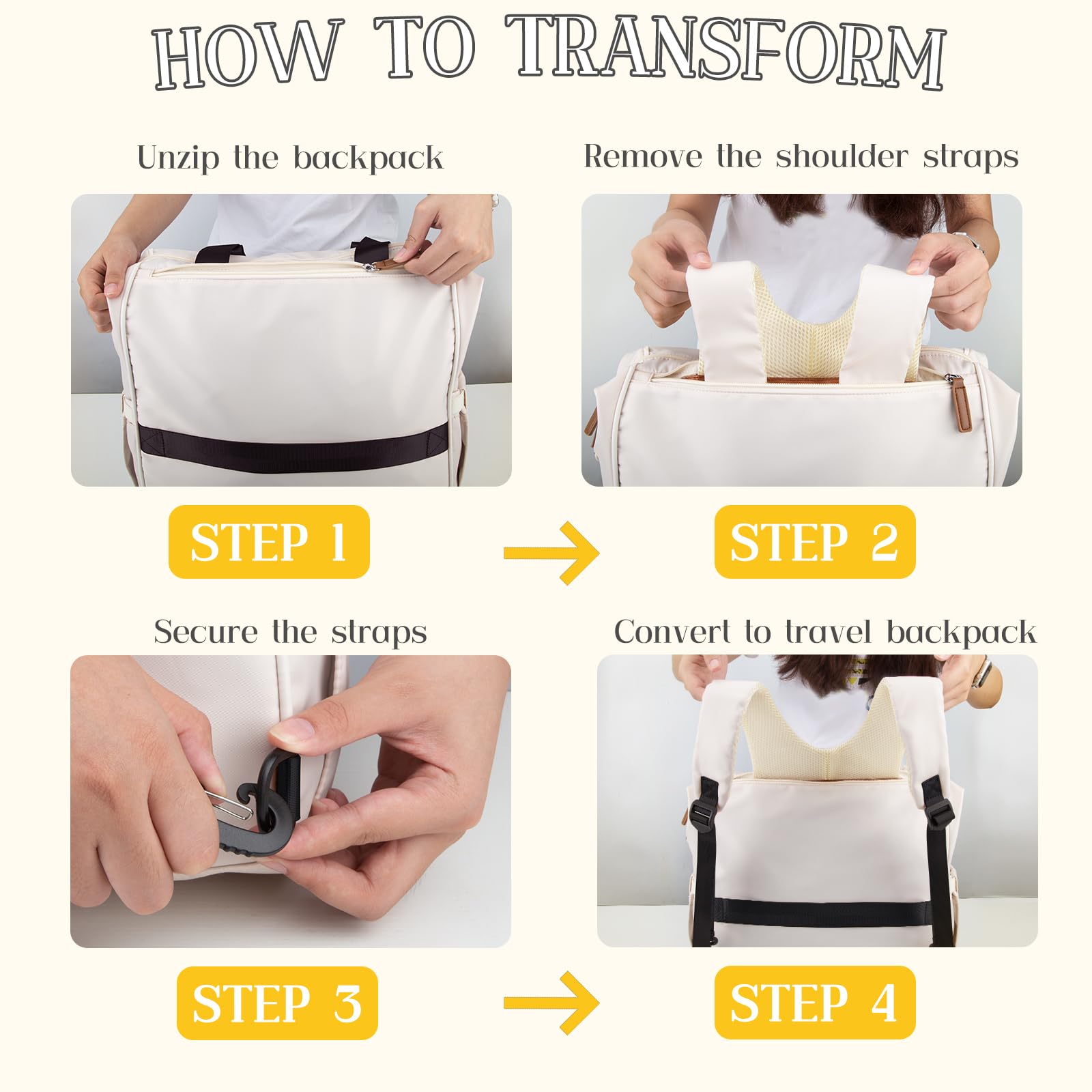 Pripher-diaper-bag-wet-pocket-side-pocket provides quick access for wipes and damp items.