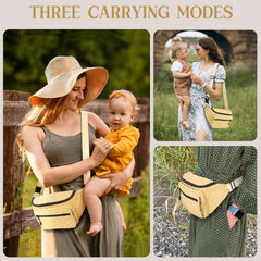Pripher small diaper bag front view shows compact design ideal for quick outings.