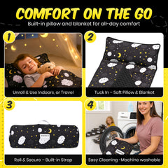 PRISTIVIO nap mat with reinforced stitching for durability
