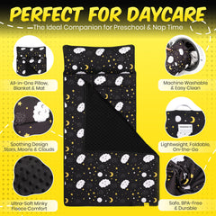 PRISTIVIO nap mat featuring star-and-cloud design for dreamier naps