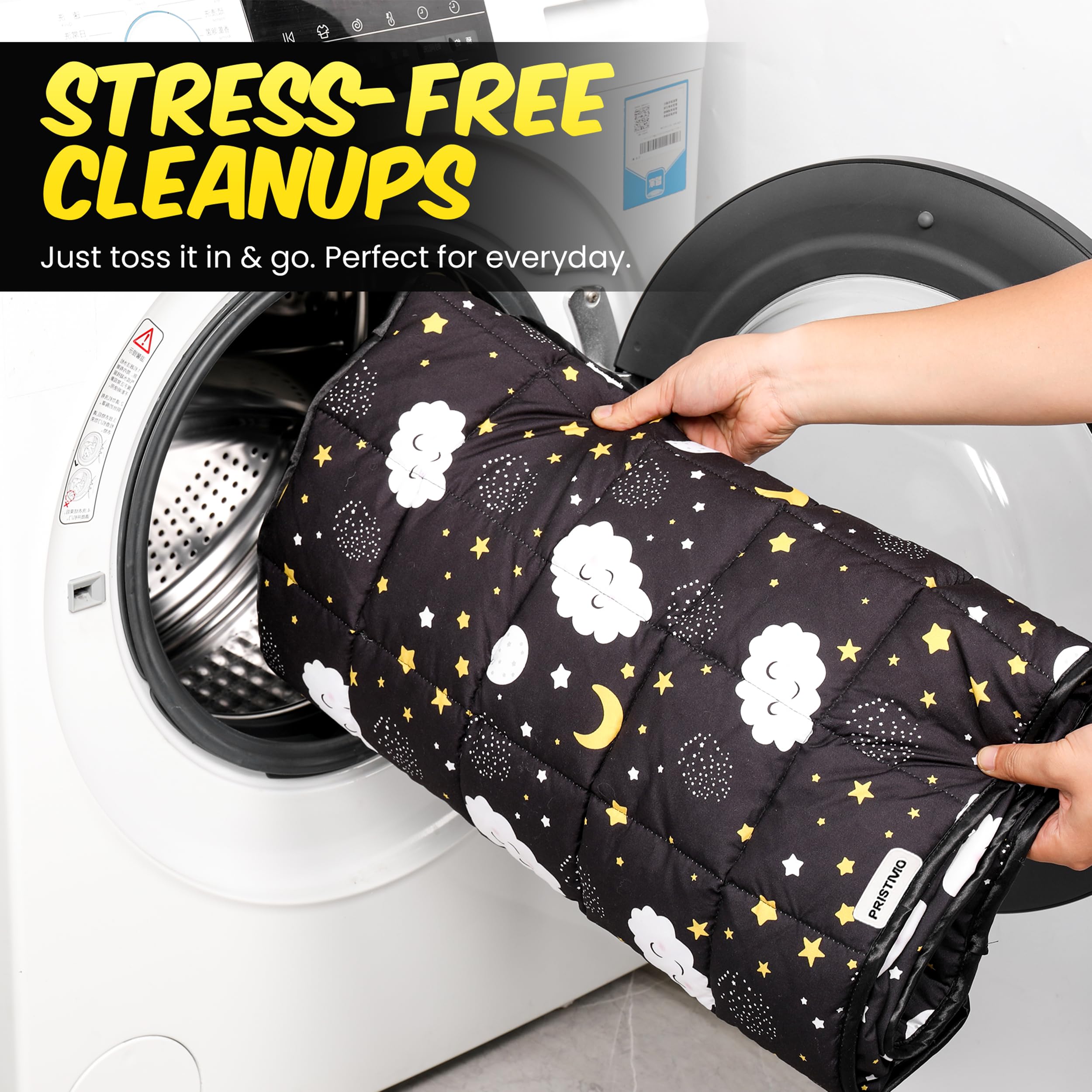 PRISTIVIO travel-ready nap mat folds flat for storage