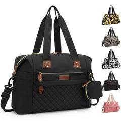 Pritent Diaper Bag Tote front view showcases roomy pockets for daily baby gear.