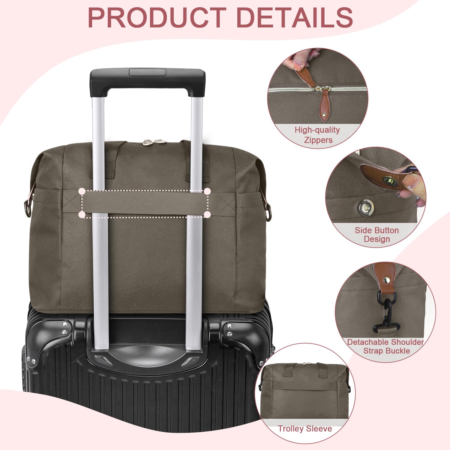 Pritent diaper bag tote and luggage sleeve simplifies airport transitions.