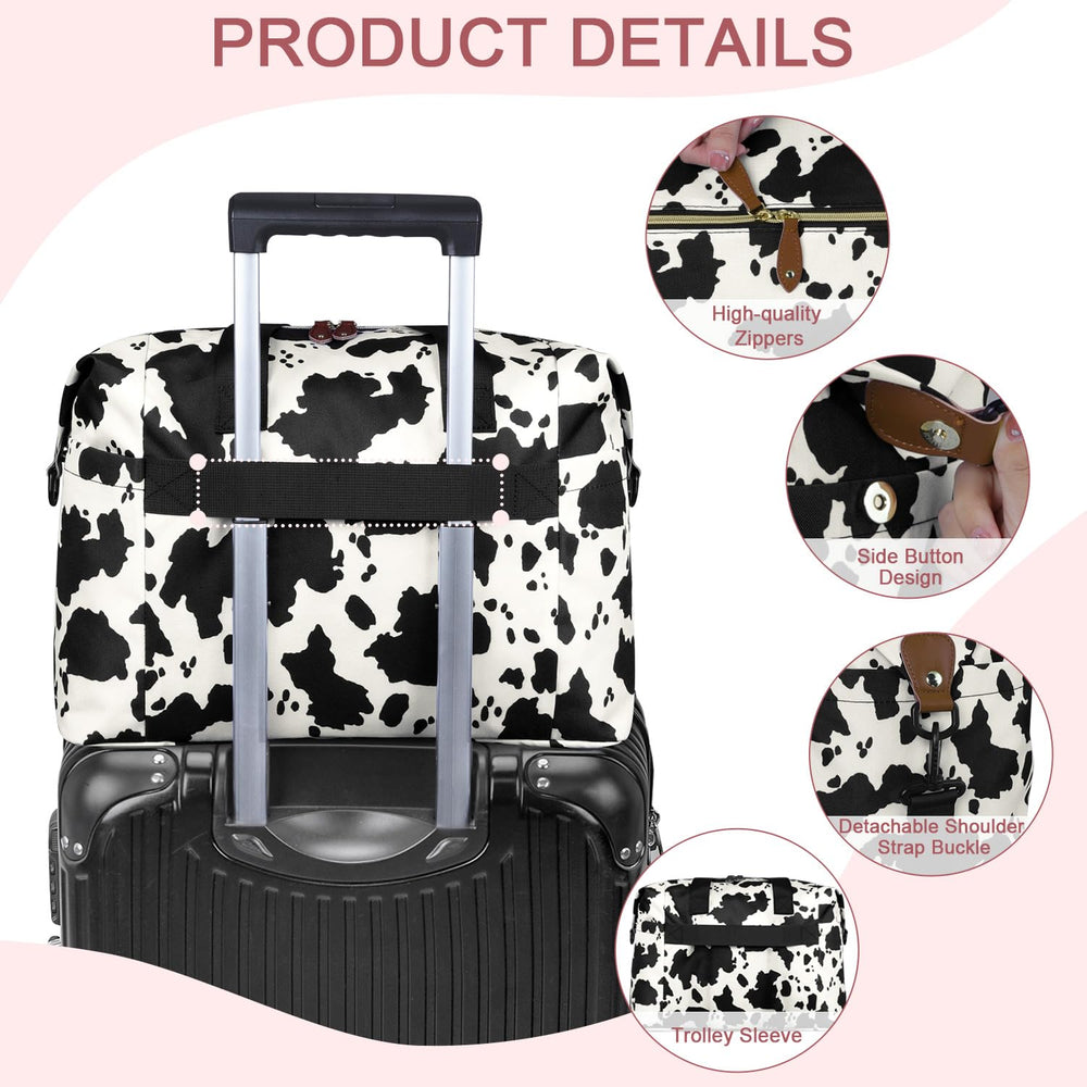 Pritent diaper bag tote multiple pockets organize diapers, bottles, and snacks neatly.
