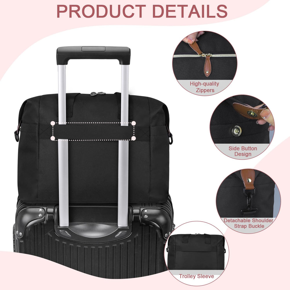 Pritent Diaper Bag Tote with adjustable strap supports hands-free carrying.