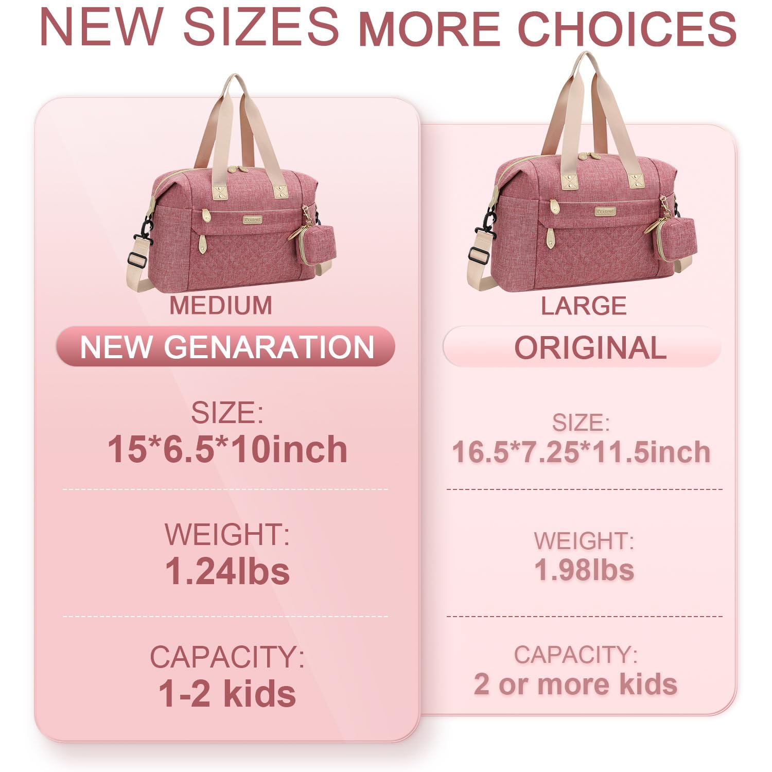 Pritent Diaper Tote bottle compartments for feeding essentials.