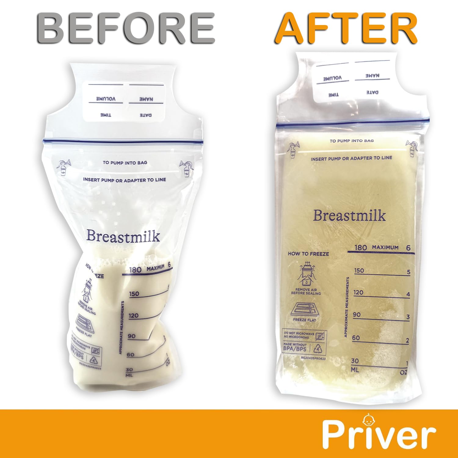Priver Freeze Flat demonstrates in-freezer organization to maximize space and reduce clutter.
