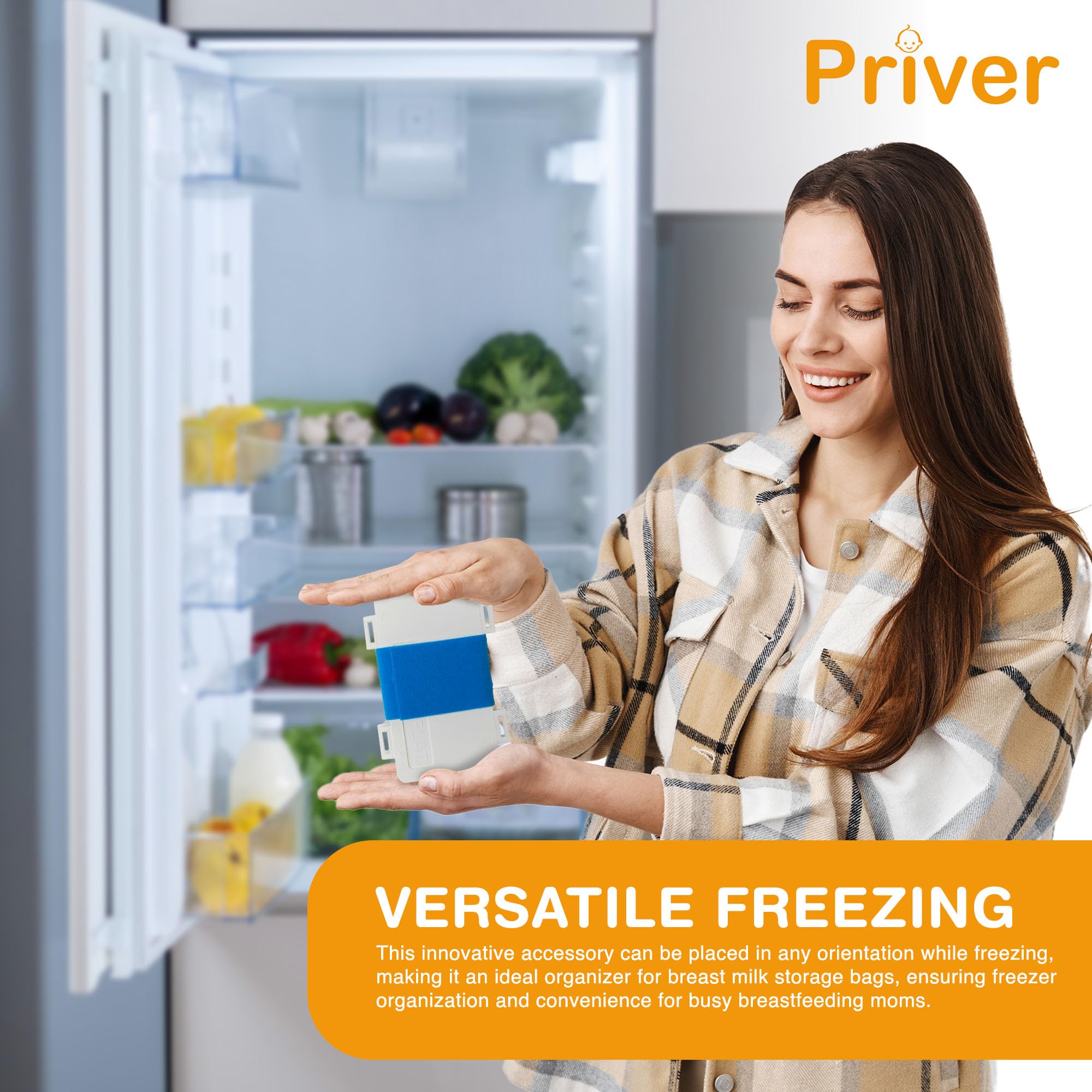 Priver Freeze Flat offers space-saving freezer system benefits for organized parenting routines.