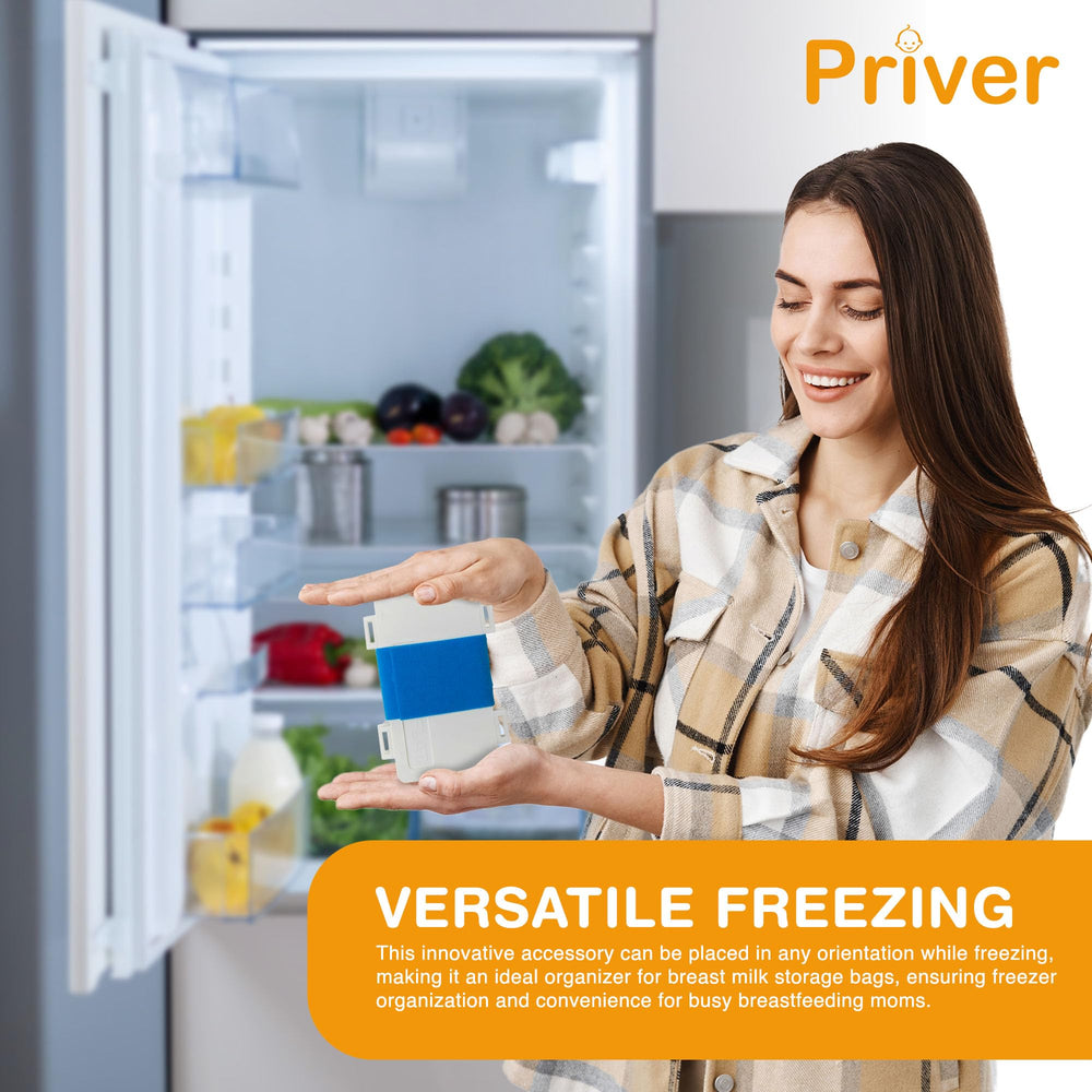 Priver Freeze Flat offers space-saving freezer system benefits for organized parenting routines.