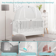 Pro Baby Safety crib tent protects against bugs and curious pets.