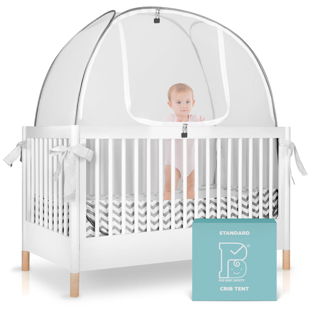 Pro Baby Safety standard crib fit 52-5x29x55 ensures compatibility with most US cribs.