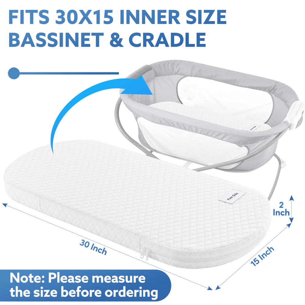 Pro Goleem Baby Bassinet Pad dual-side cradle for versatile infant positioning