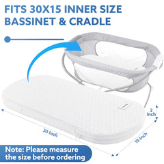 Pro Goleem Baby Bassinet Pad dual-side cradle for versatile infant positioning