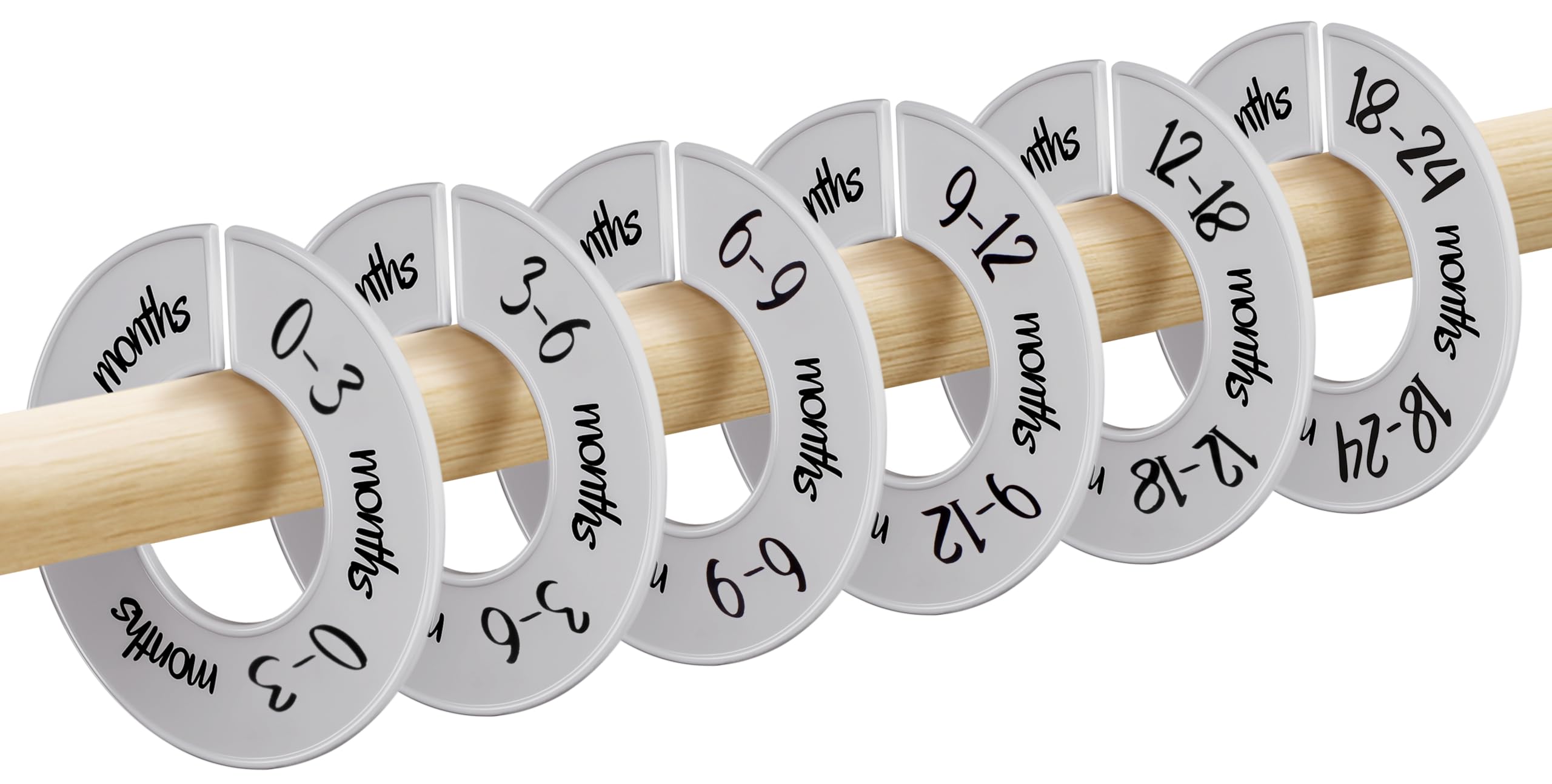Pro Goleem baby closet dividers gray package highlights durable ABS construction for long-term use