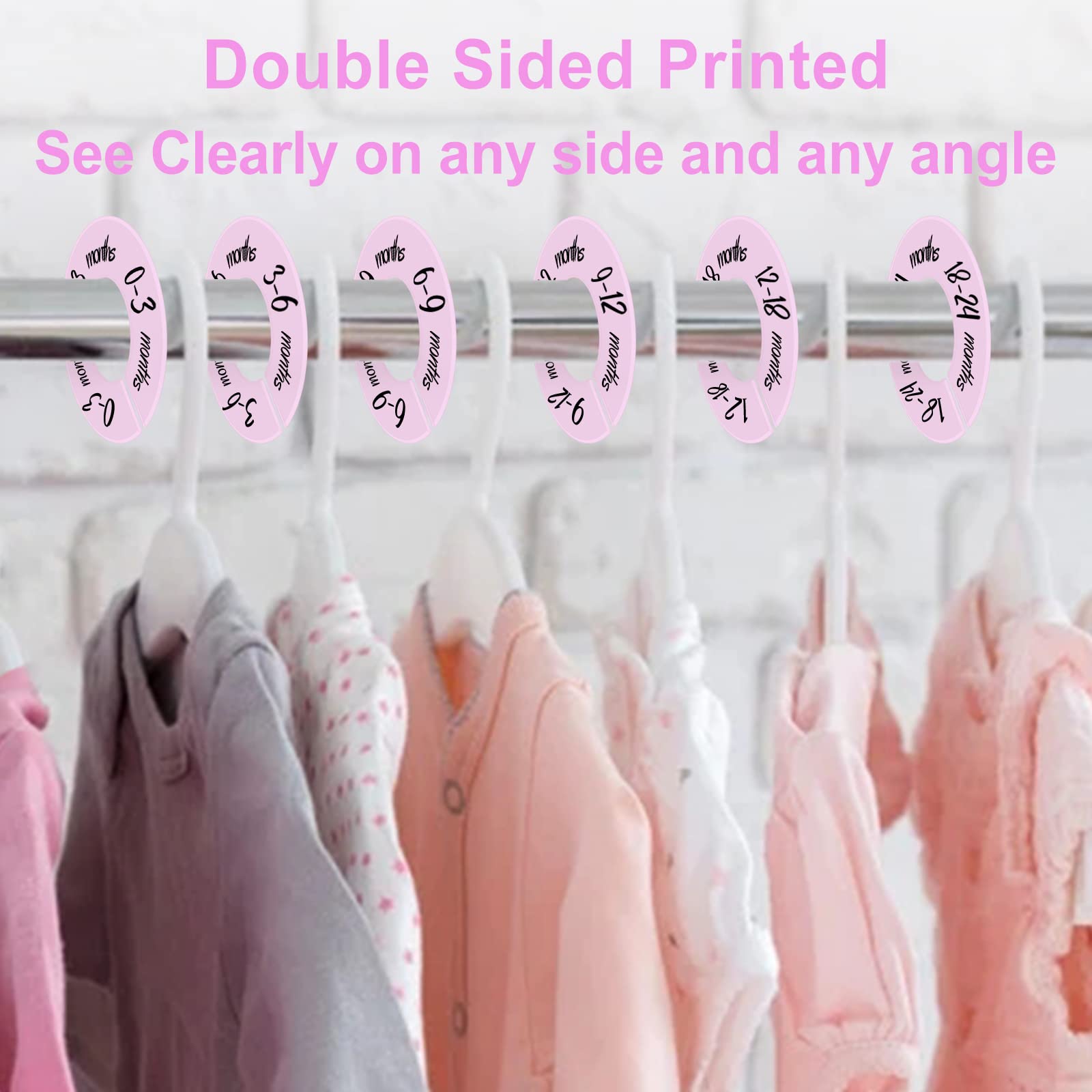 Pro Goleem Pink dividers with double printed text for visibility.