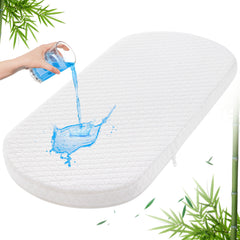 Pro Goleem bassinet pad with bamboo cover for gentle, breathable sleep