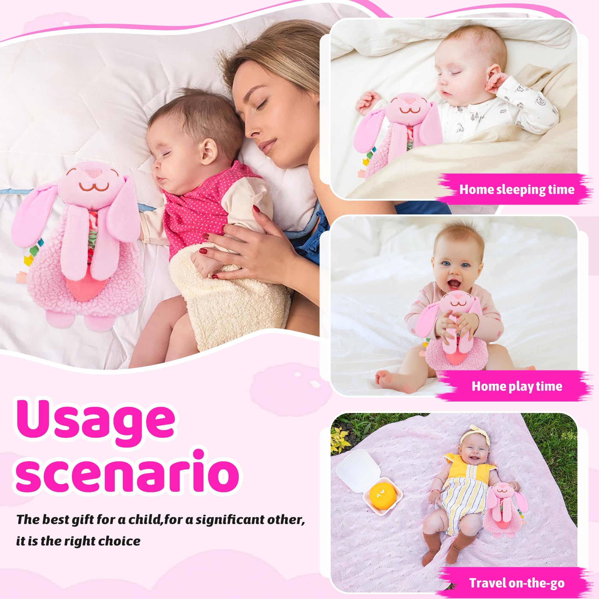 Pro Goleem Bunny Lovey gift-ready packaging for baby showers or birthdays.