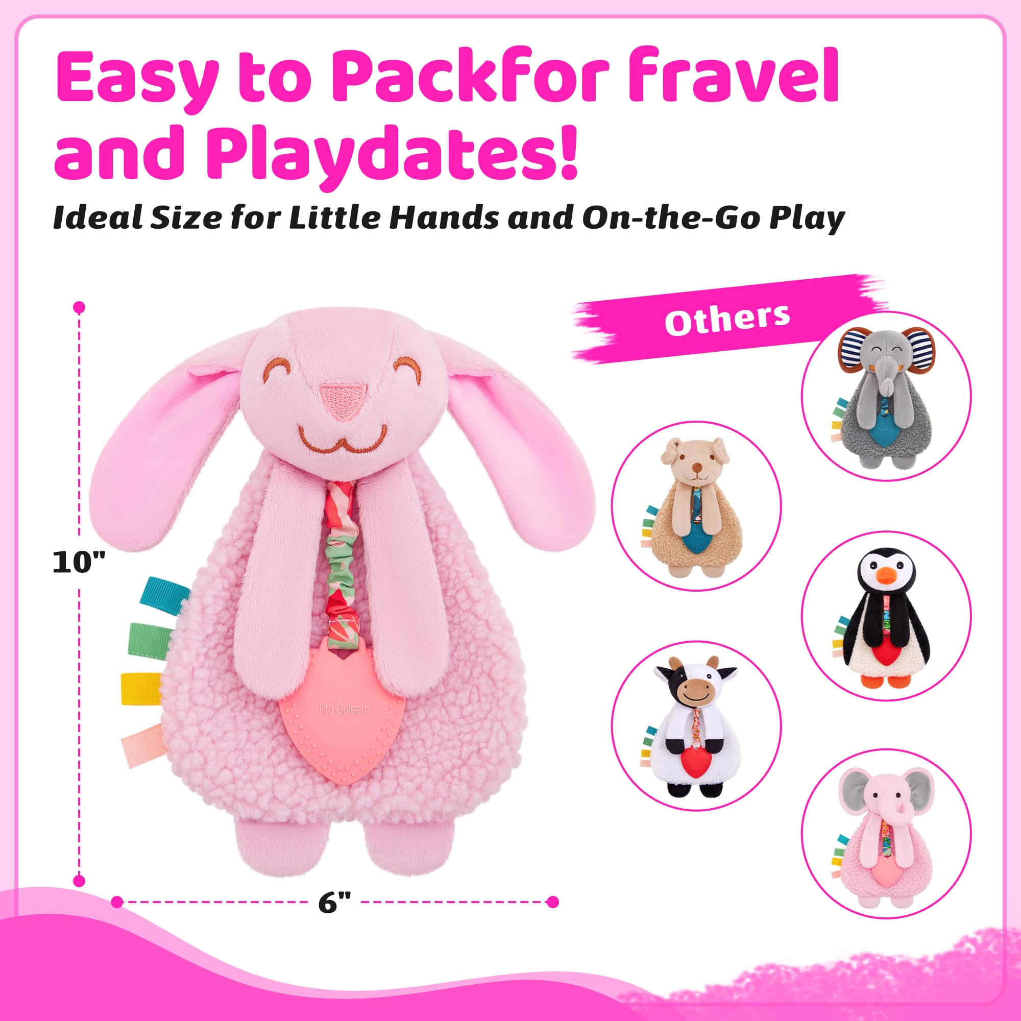 Pro Goleem Bunny Lovey uses safe, non-toxic materials through safety testing.