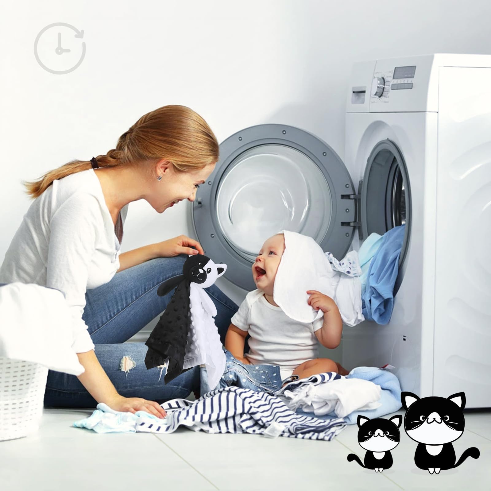 Pro Goleem Cat Lovey care tag shows machine-washable care
