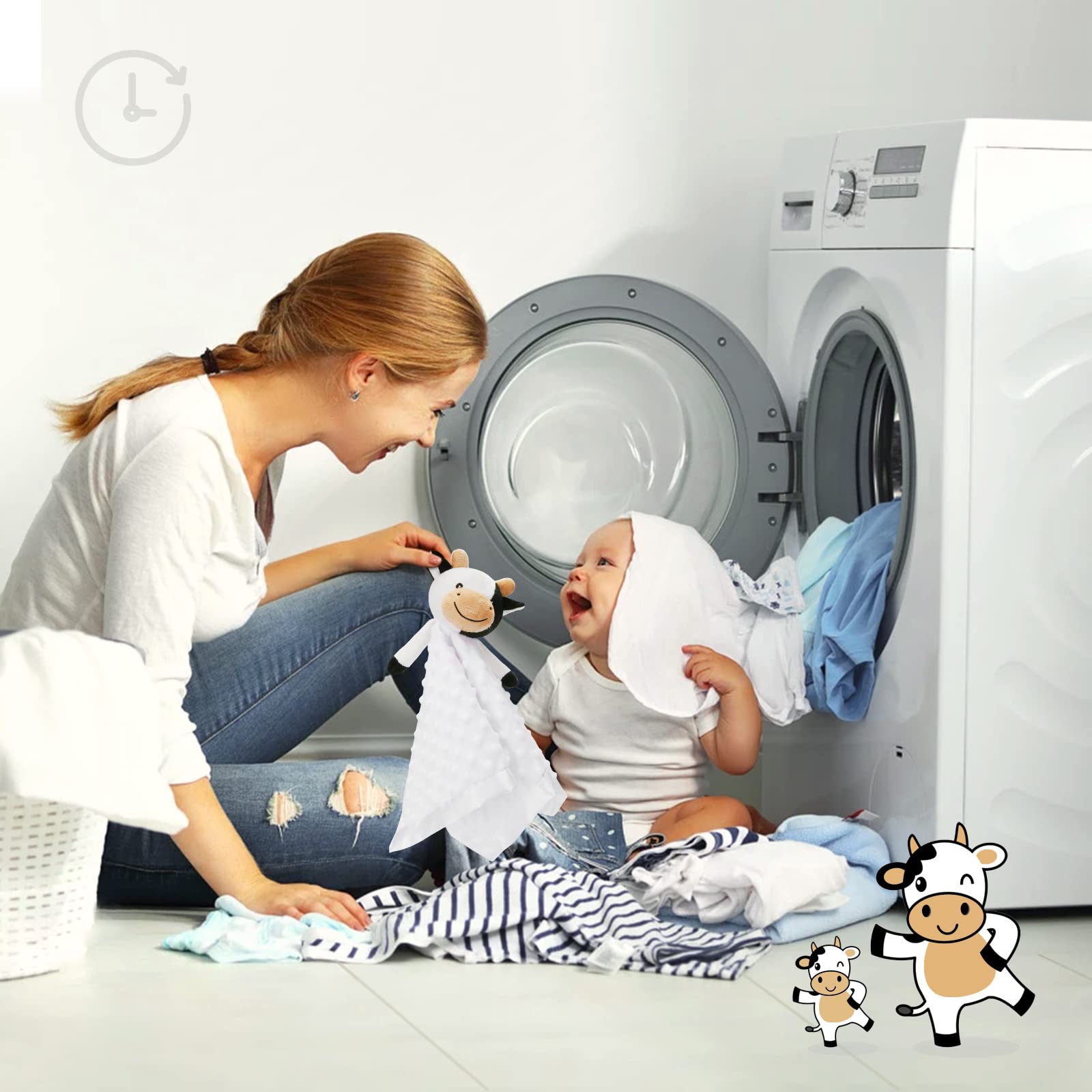 Pro Goleem Cow Security Blanket cute cow design sparks baby fascination.