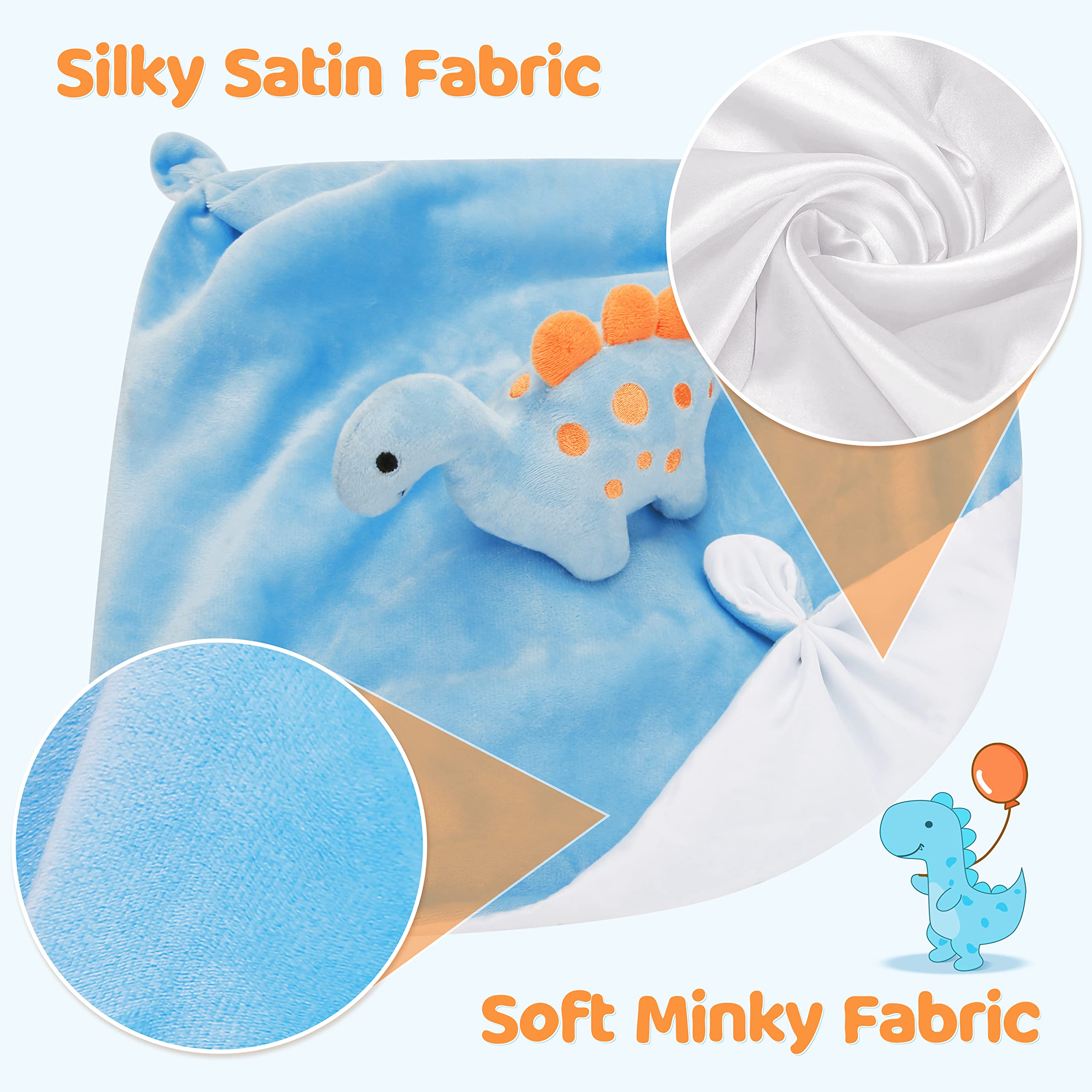 Pro Goleem dinosaur-lovey-car-ride, portable security blanket for travel