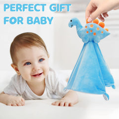 Pro Goleem dinosaur-lovey-soft-plush-blue, plush texture great for soothing touch