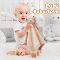 Pro Goleem dog security blanket in baby nap scene provides comforting security