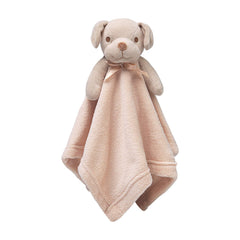 Pro Goleem dog security blanket brown Labrador head comforts babies during cuddles