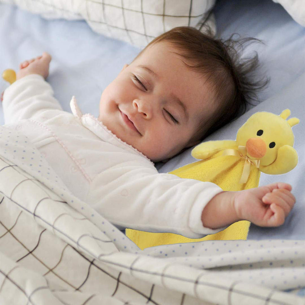 Pro Goleem Duck Lovey soft-yellow fabric for gentle nap time comfort.