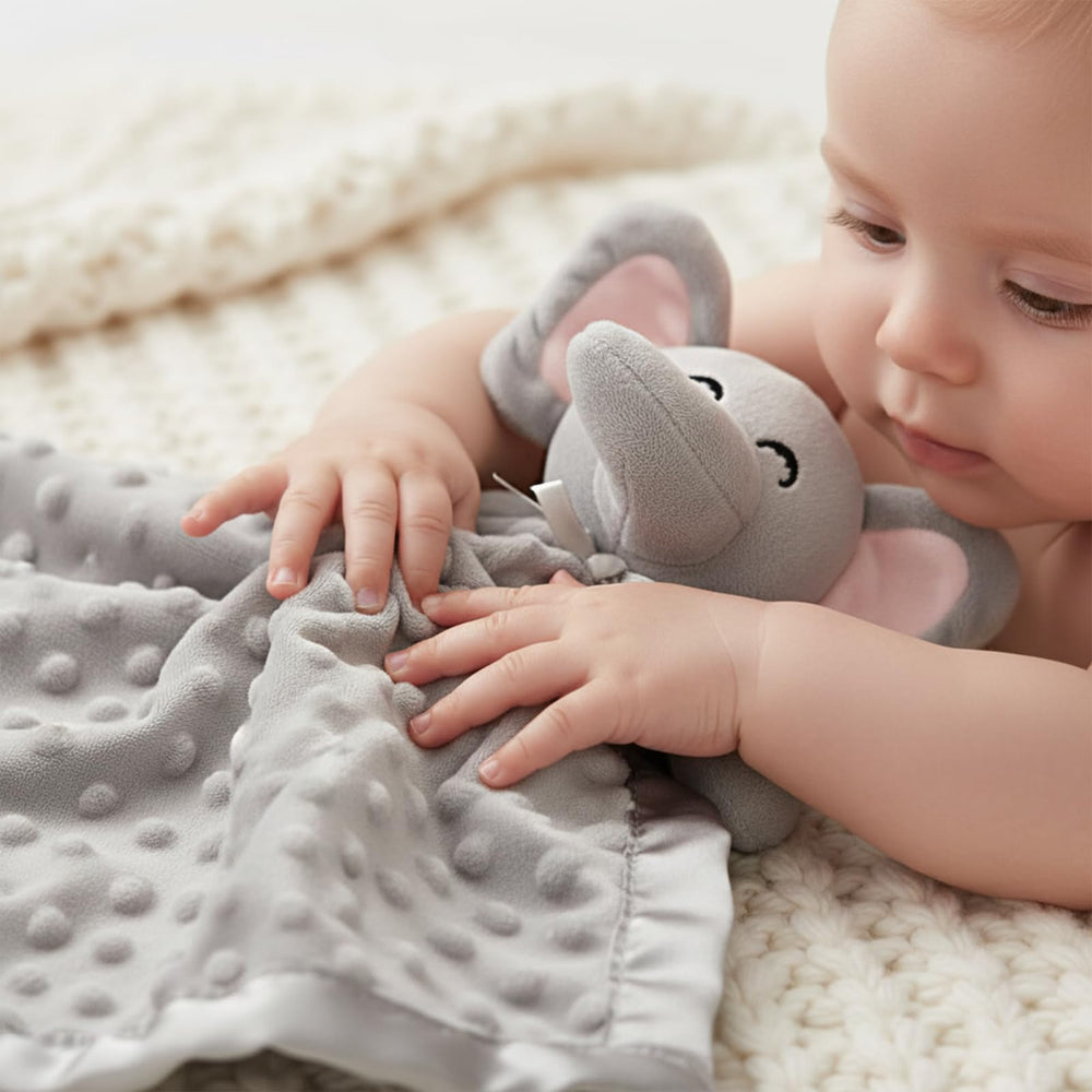 Pro Goleem Elephant Security Blanket age-range friendly for infants to toddlers