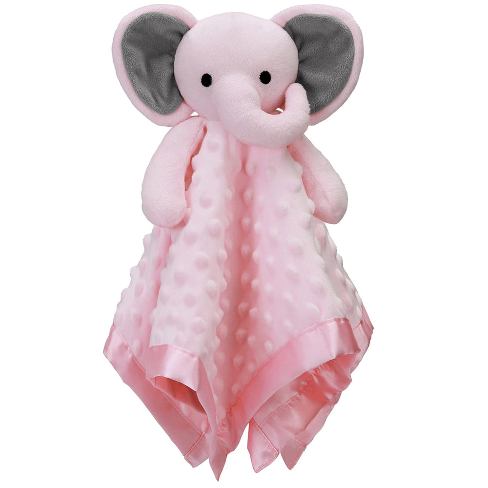 Pro Goleem Elephant Security Blanket Pink 16in offers comforting bedtime companionship