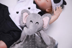Pro Goleem Elephant Security Blanket soft plush body highlighting gentle texture