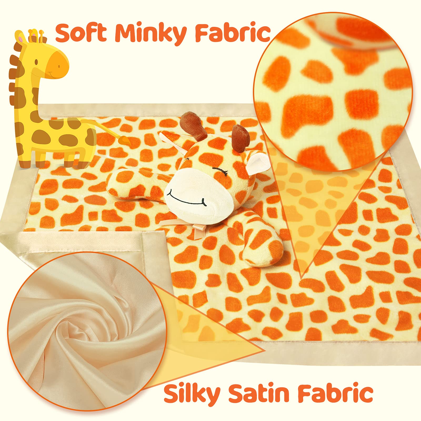 Pro Goleem Giraffe Lovey machine-washable for easy care after adventures.