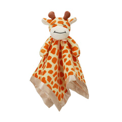 Pro Goleem Giraffe Lovey plush-soft baby blanket close-up for soothing cuddle time.