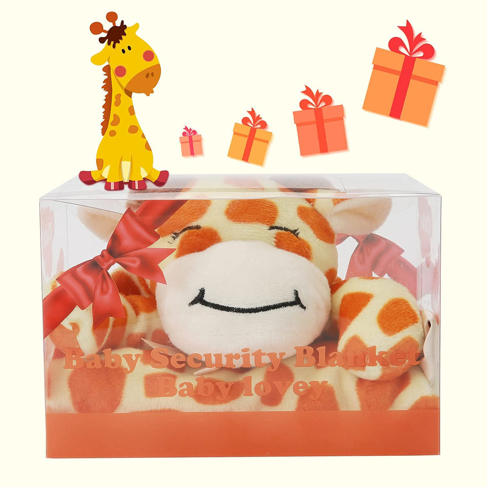 Pro Goleem Giraffe Lovey unisex design fits any nursery or stroller scene.