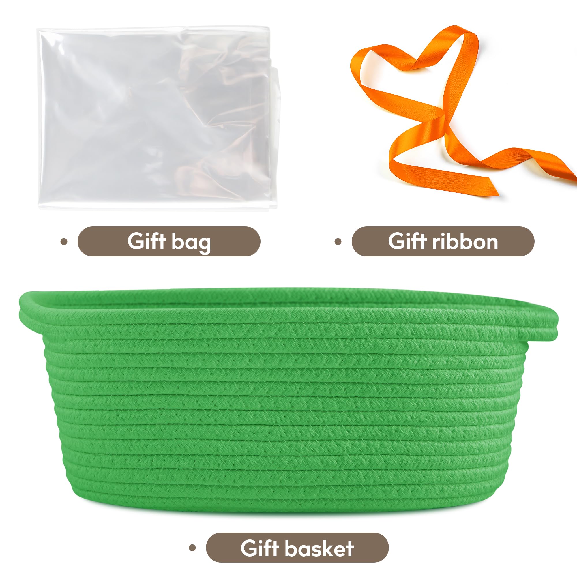 Pro Goleem grass-green basket with open top offers easy toy access.