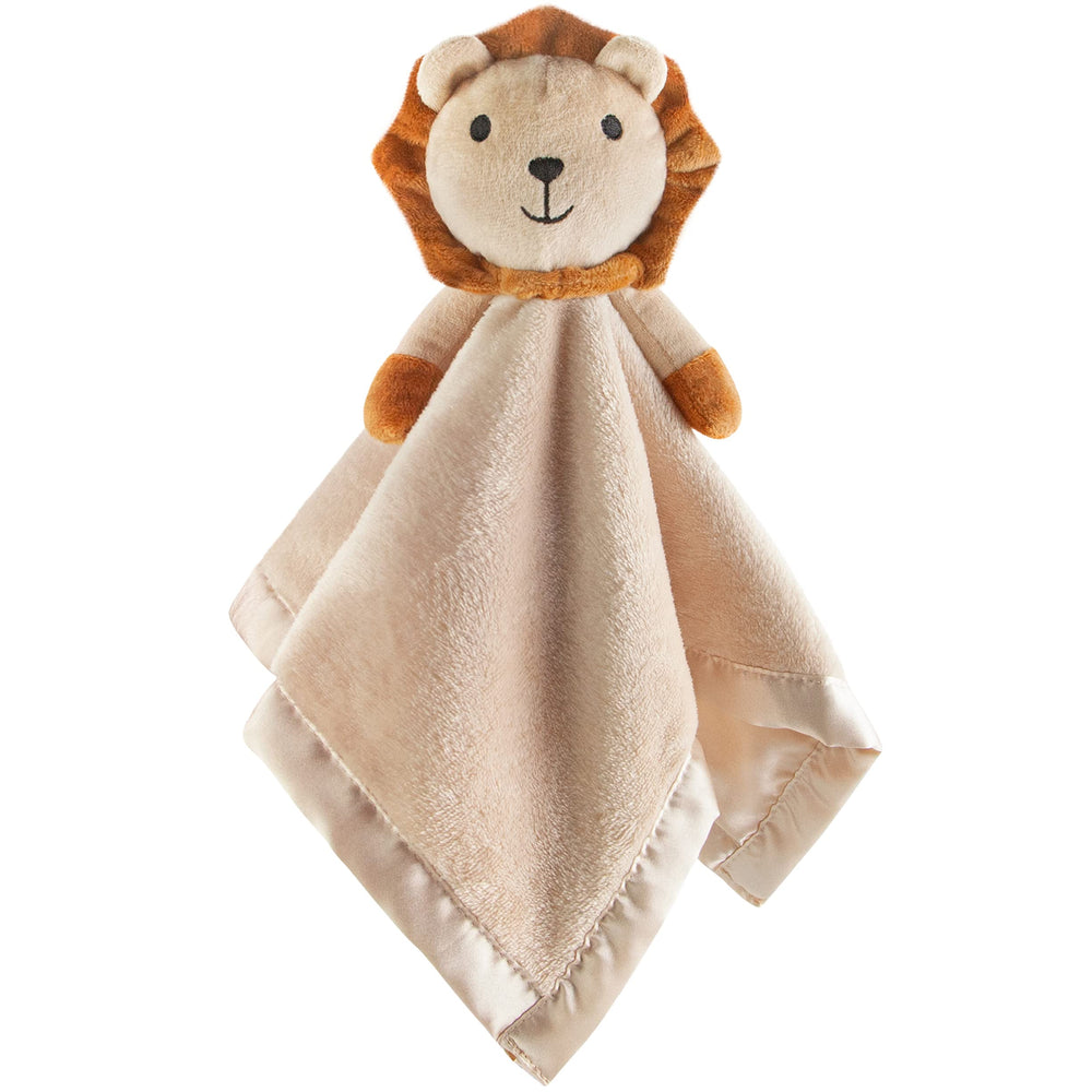 Pro Goleem Lion Security Blanket close-up fur texture for gentle touch.