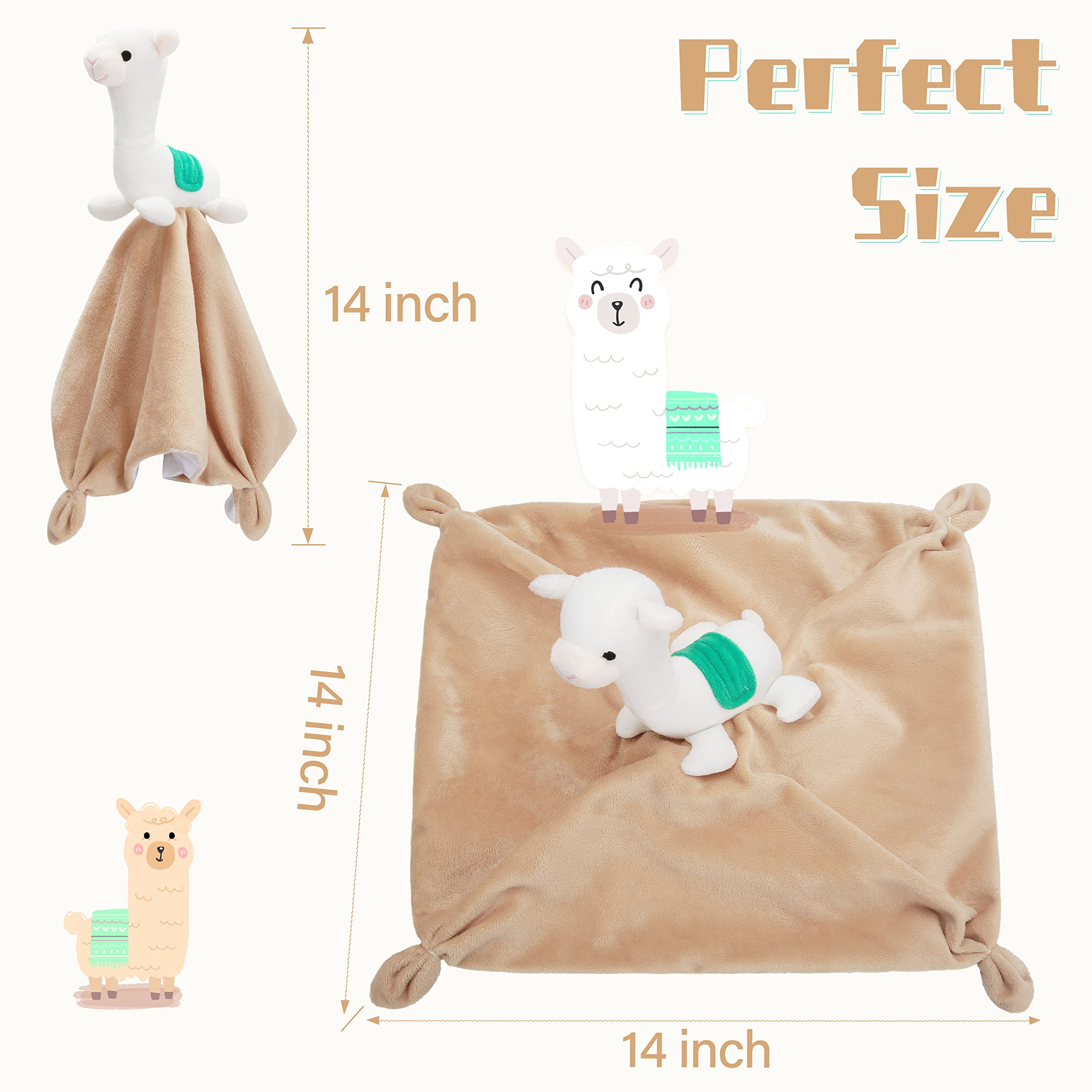 Pro Goleem llama security blanket folded packaging suitable for gifting