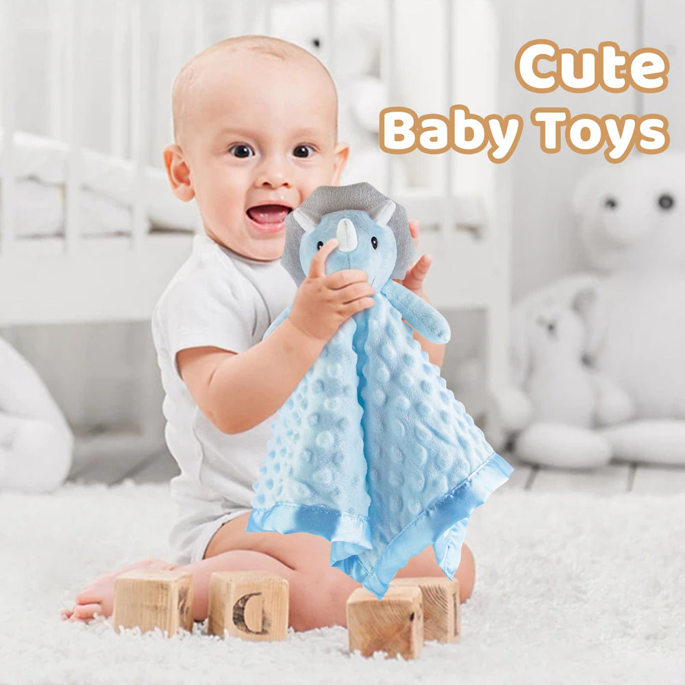 Pro Goleem Loveys Triceratops packaging, gift-ready for newborns and showers.