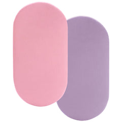 Pro Goleem Muslin Bassinet Sheet pink on bassinet showing gentle fit for delicate skin.