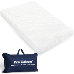 Pro Goleem Pack and Play Mattress 38x26 shows snug-fit corners for secure sleep.