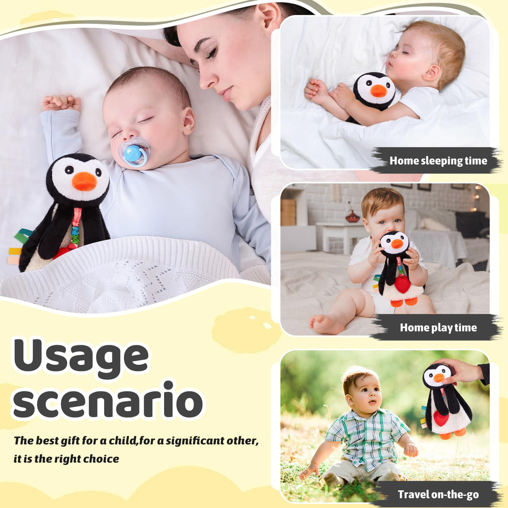 Pro Goleem Penguin Lovey is a soft, gift-ready friend for babies.