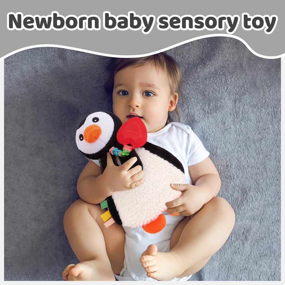 Pro Goleem Penguin Lovey uses safe materials for peace of mind during play.