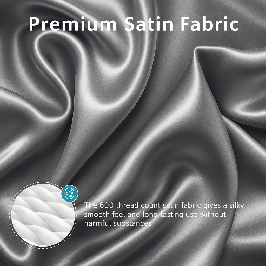 Pro Goleem satin bassinet sheet elastic edge ensures snug fit.