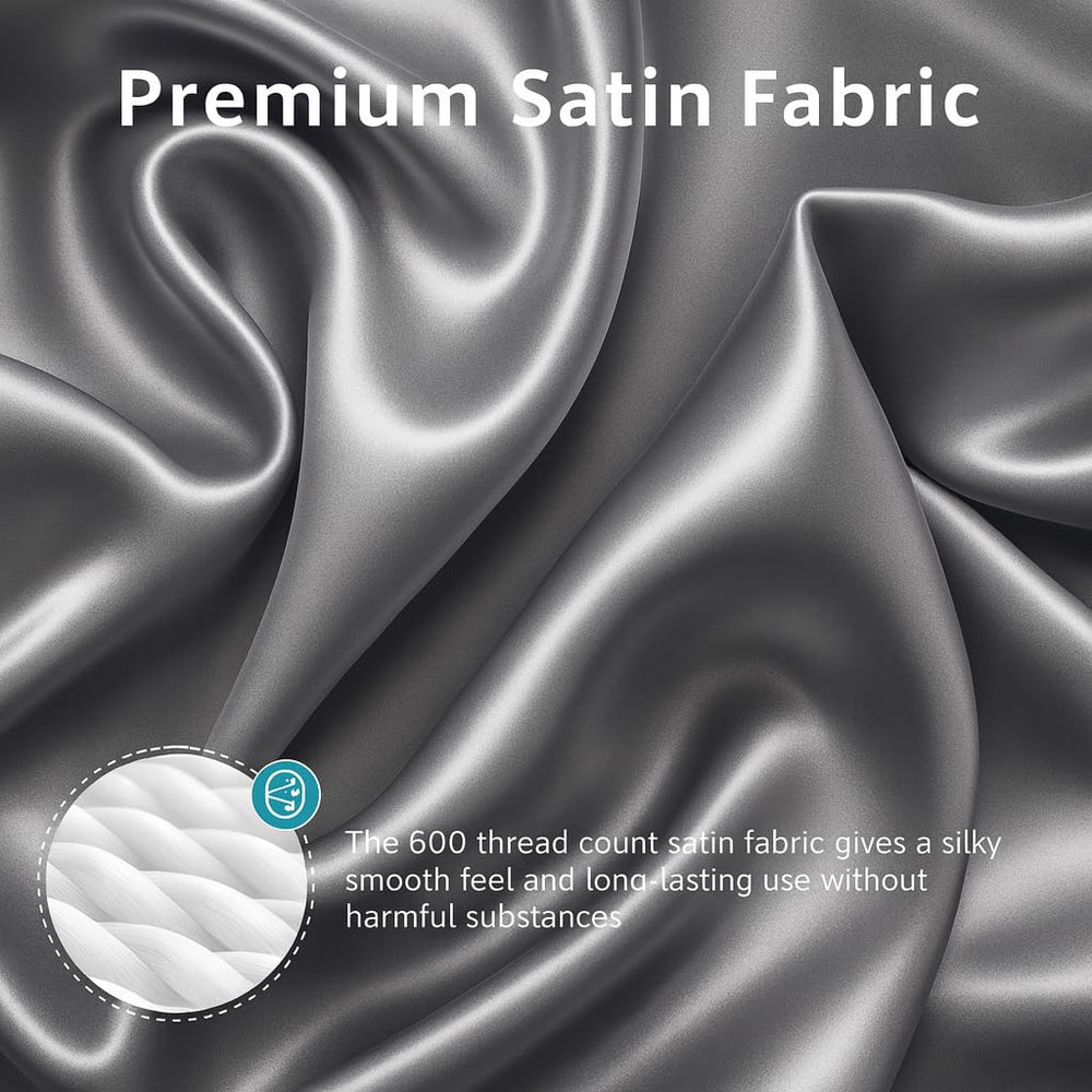 Pro Goleem satin bassinet sheet elastic edge ensures snug fit.